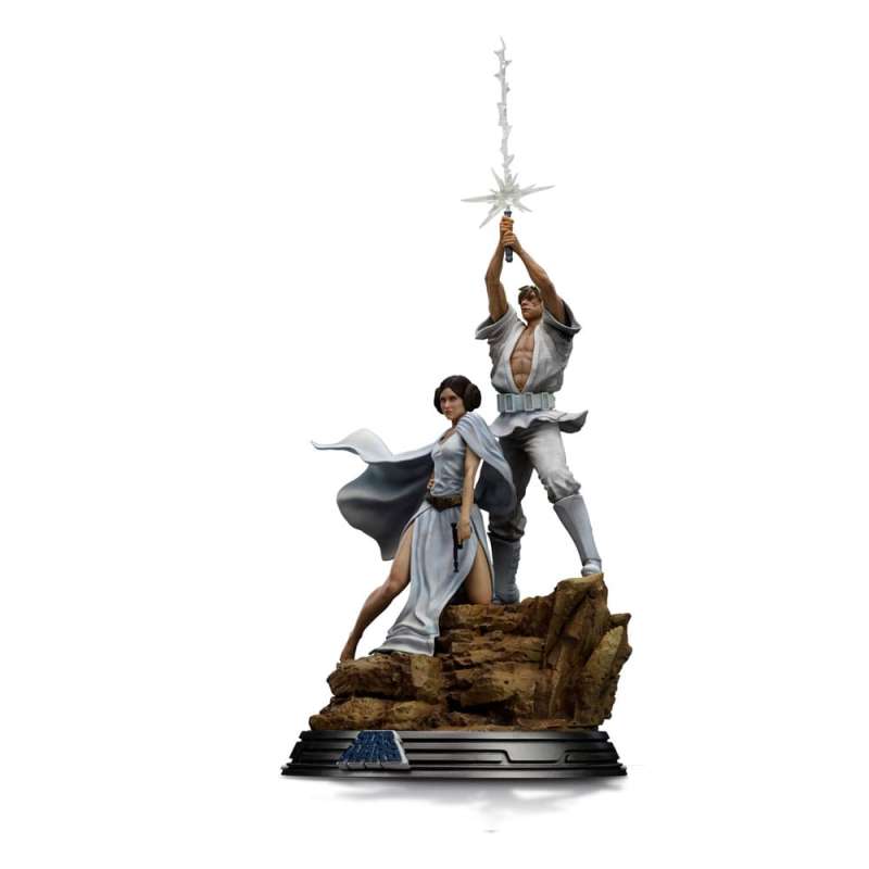 SPOTT-GR Star Wars Deluxe Art Scale - Φιγούρα (Αναλογία 1/10) Luke and Leia με Ύψος 41cm