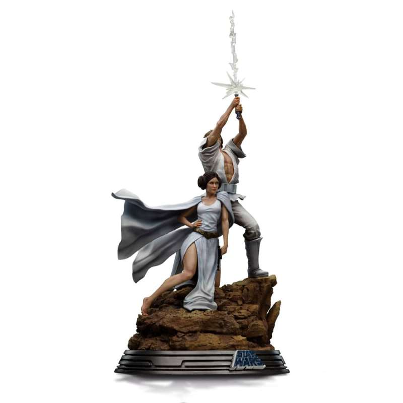 SPOTT-GR Star Wars Deluxe Art Scale - Φιγούρα (Αναλογία 1/10) Luke and Leia με Ύψος 41cm