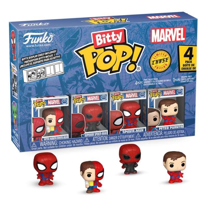 SPOTT-GR Spider-Man Bitty POP! - Φιγούρα Βινυλίου 4-Pack Series 4 με Ύψος 2cm