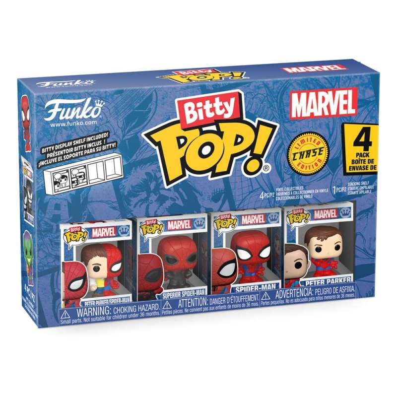 SPOTT-GR Spider-Man Bitty POP! - Φιγούρα Βινυλίου 4-Pack Series 4 με Ύψος 2cm