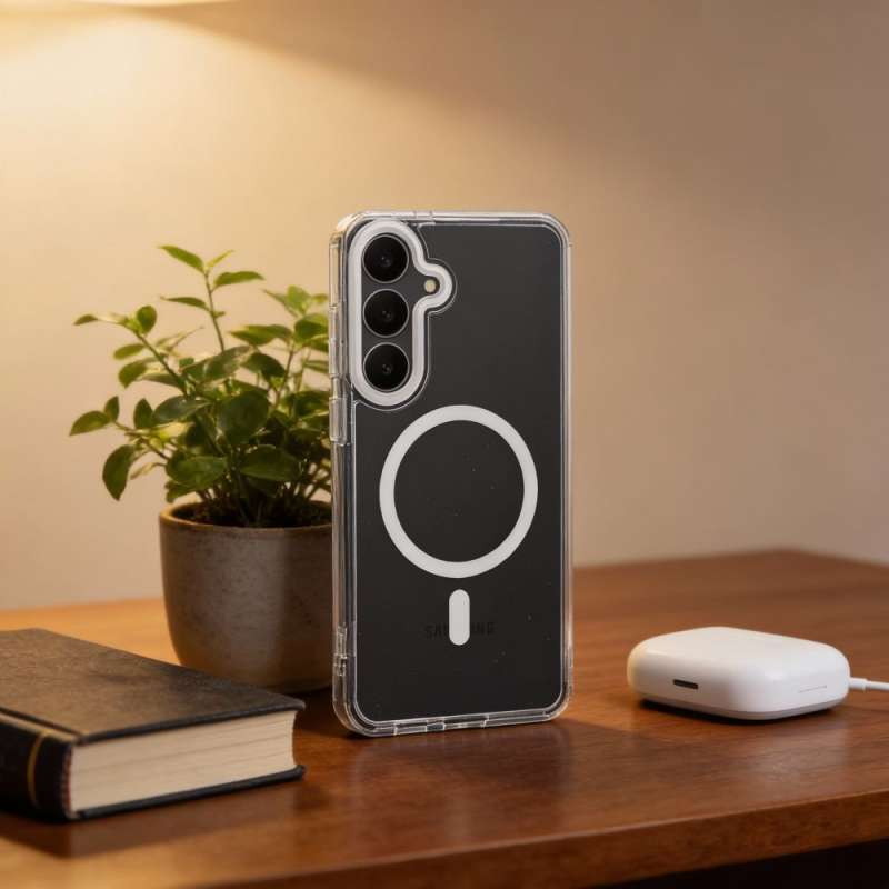 SPOTT-GR Hybrid Clear Frame - Θήκη για Samsung Galaxy A27 με Υποστήριξη MagSafe Διάφανη