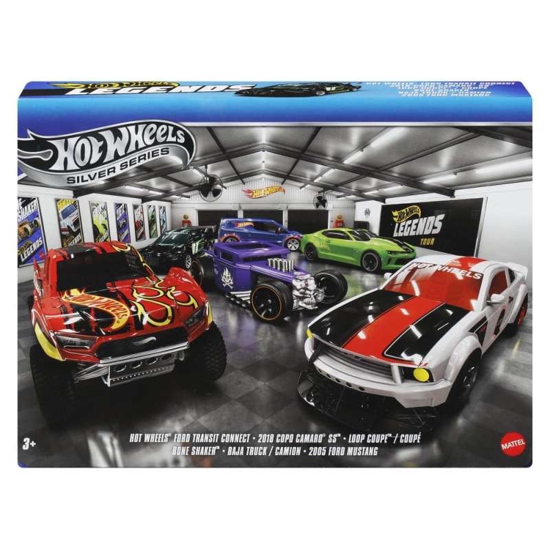 SPOTT-GR Hot Wheels Silver Series - Die-Cast Συλλεκτικά Οχήματα Legends (Αναλογία 1/64) (6-Pack)