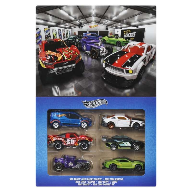 SPOTT-GR Hot Wheels Silver Series - Die-Cast Συλλεκτικά Οχήματα Legends (Αναλογία 1/64) (6-Pack)