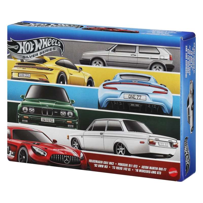SPOTT-GR Hot Wheels Silver Series - Die-Cast Συλλεκτικά Οχήματα Euro Style (Αναλογία 1/64) (6-Pack)