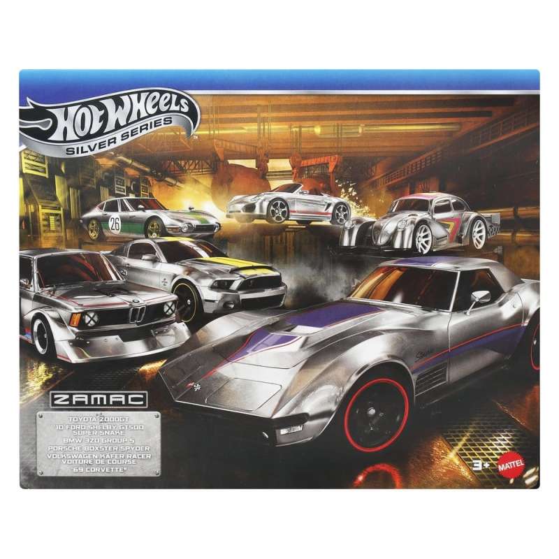 SPOTT-GR Hot Wheels Silver Series - Die-Cast Συλλεκτικά Οχήματα ZAMAC (Αναλογία 1/64) (6-Pack)