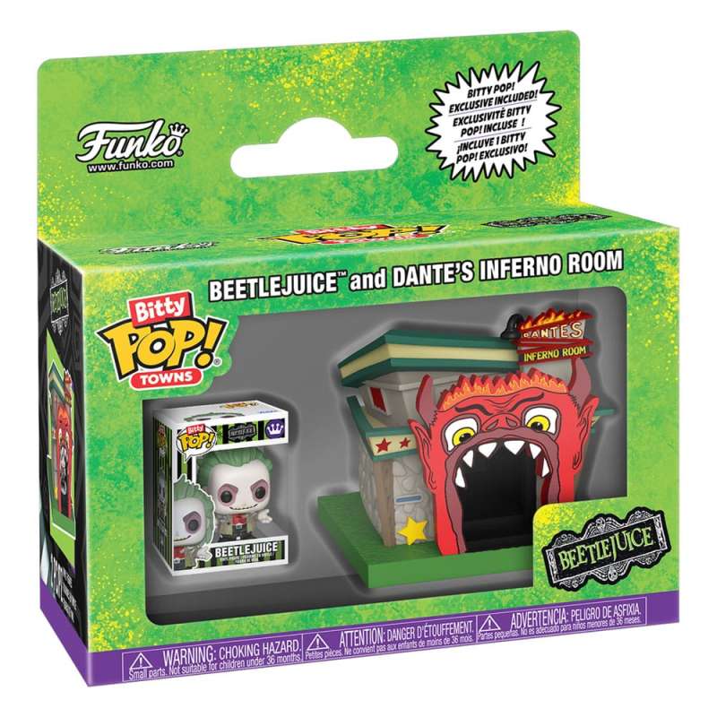 SPOTT-GR Beetlejuice Bitty POP! Towns - Φιγούρα Βινυλίου Beetlejuice and Dante's Inferno Room