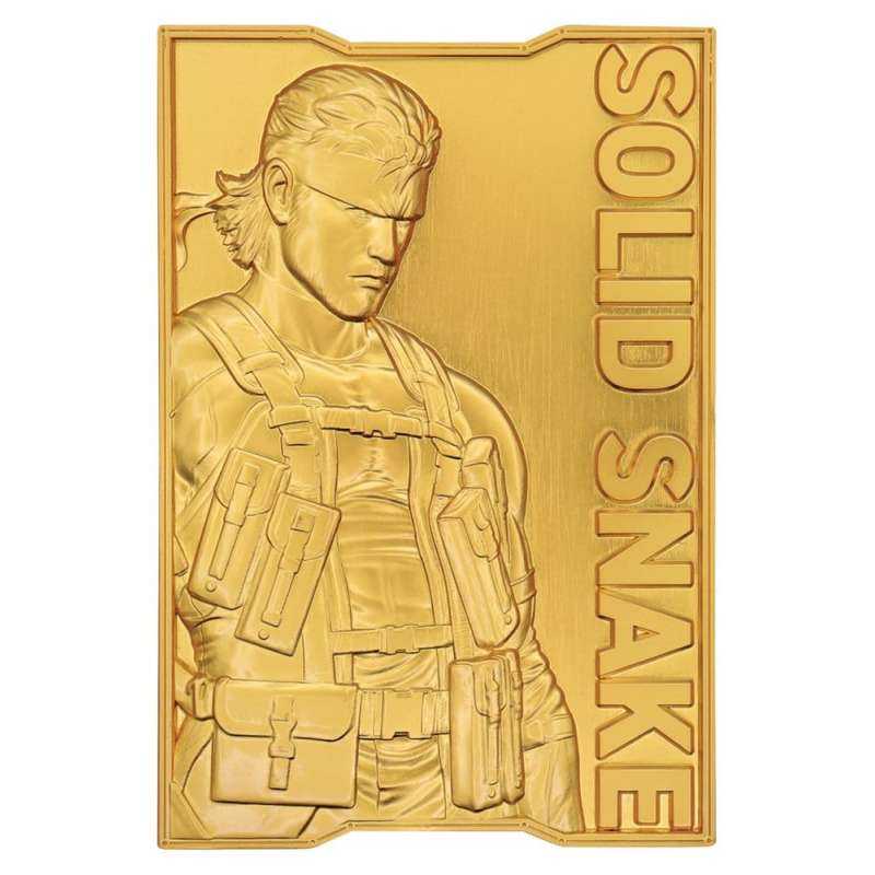 SPOTT-GR Metal Gear Solid 2 - Διακοσμητικό Πλακίδιο Snake 24k Gold Plated Limited Edition