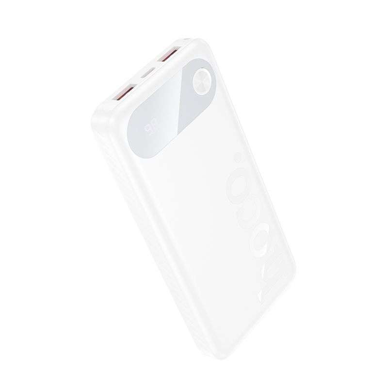 SPOTT-GR Hoco J154 - Power Bank 10000mAh (QC PD 22.5W) με Υποδοχές USB-A και Type-C σε Άσπρο Χρώμα