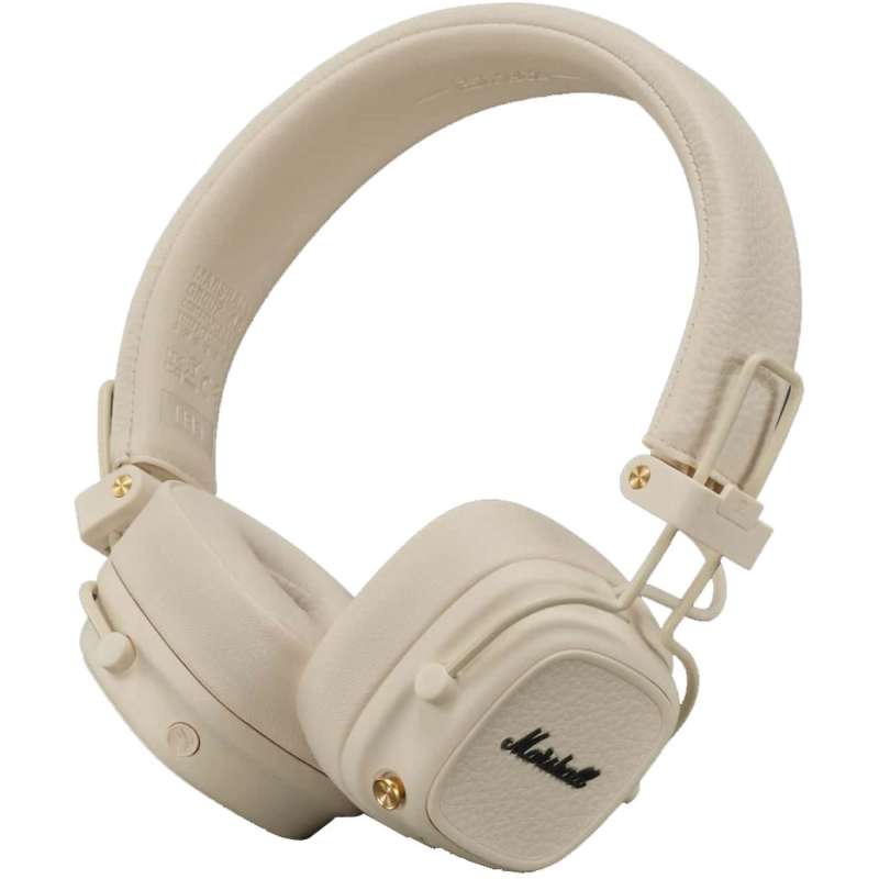 SPOTT-GR Marshall Major V - Ασύρματα Over-Ear Ακουστικά Bluetooth σε Μπεζ Χρώμα