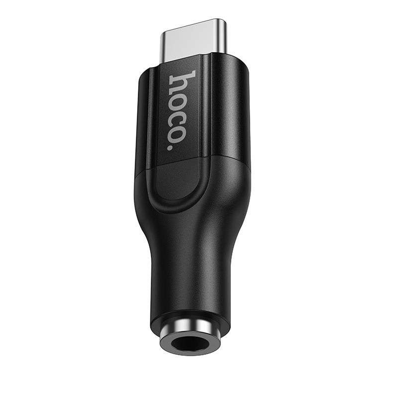 SPOTT-GR Hoco UPA35 Mia - Μετατροπέας Type-C σε AUX Jack 3.5mm σε Μαύρο Χρώμα