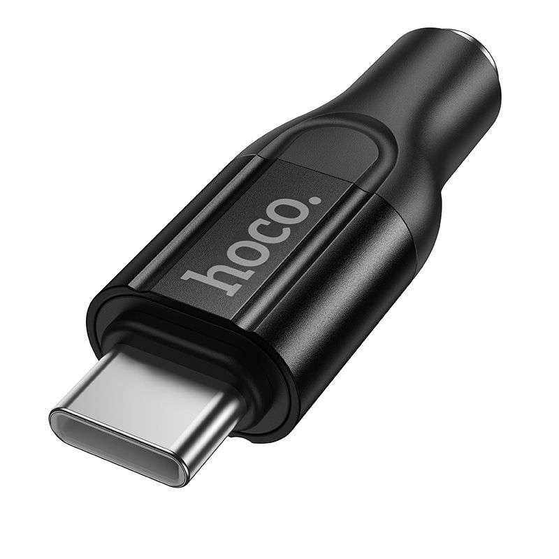 SPOTT-GR Hoco UPA35 Mia - Μετατροπέας Type-C σε AUX Jack 3.5mm σε Μαύρο Χρώμα
