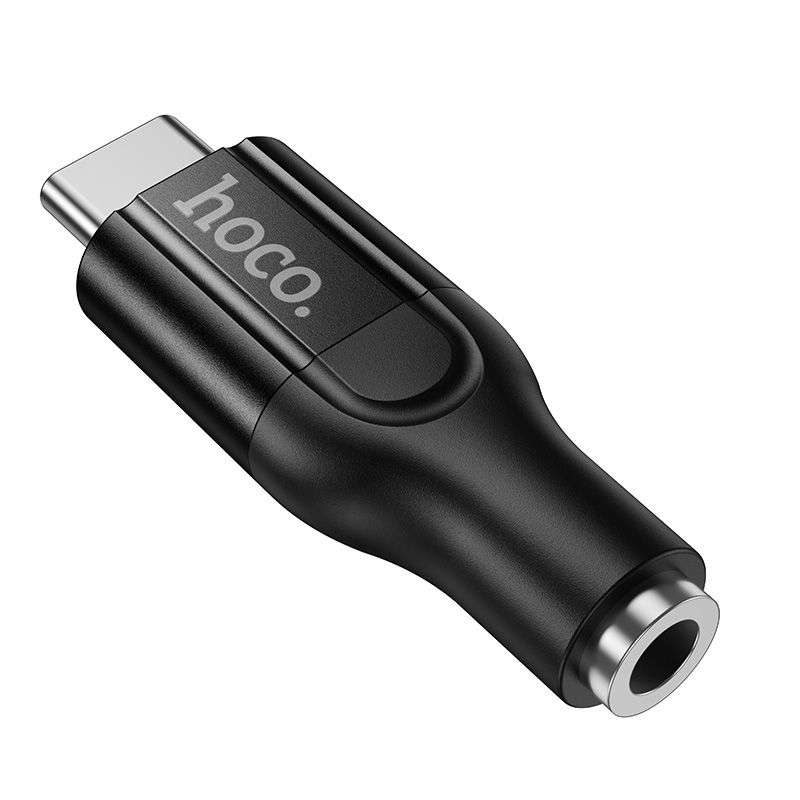 SPOTT-GR Hoco UPA35 Mia - Μετατροπέας Type-C σε AUX Jack 3.5mm σε Μαύρο Χρώμα