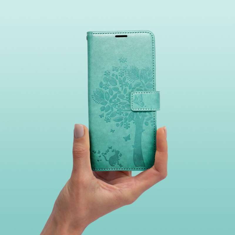 SPOTT-GR Mezzo Book Case - Θήκη για Samsung Galaxy A27 (Σχέδιο Flower) σε Πράσινο Χρώμα