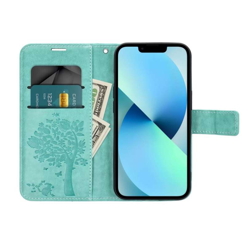 SPOTT-GR Mezzo Book Case - Θήκη για Samsung Galaxy A27 (Σχέδιο Tree) σε Πράσινο Χρώμα