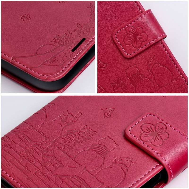 SPOTT-GR Mezzo Book Case - Θήκη για Samsung Galaxy A27 (Cats Design) σε Ροζ Χρώμα