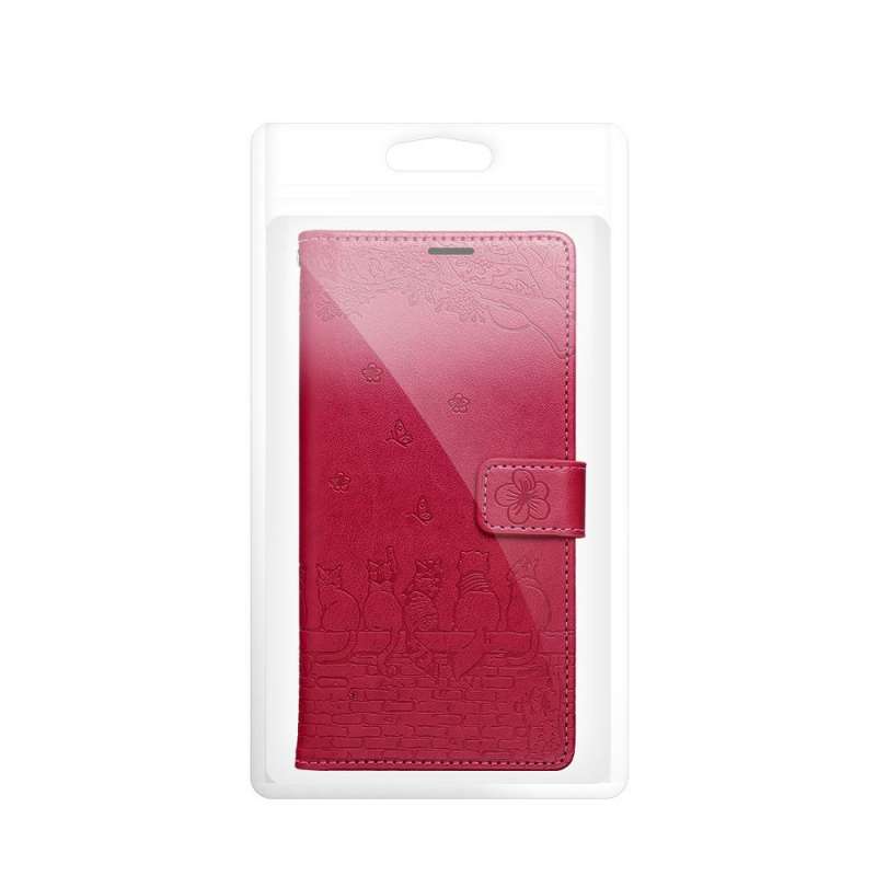 SPOTT-GR Mezzo Book Case - Θήκη για Samsung Galaxy A27 (Cats Design) σε Ροζ Χρώμα