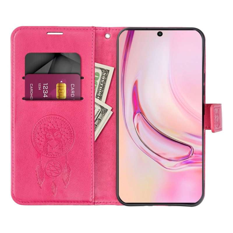 SPOTT-GR Mezzo Book Case - Θήκη για Samsung Galaxy A27 (Σχέδιο Dreamcatcher) σε Βυσσινί Χρώμα