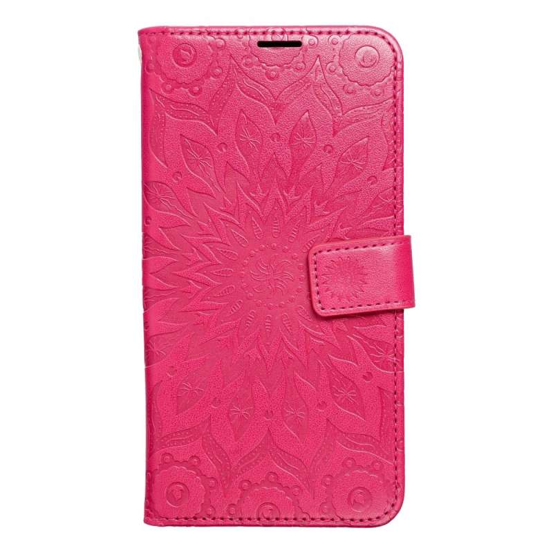 SPOTT-GR Mezzo Book Case - Θήκη για Samsung Galaxy A27 (Σχέδιο Flower) σε Βυσσινί Χρώμα