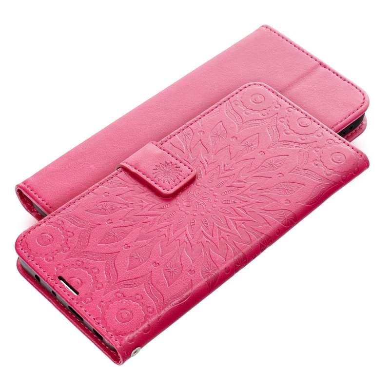 SPOTT-GR Mezzo Book Case - Θήκη για Samsung Galaxy A27 (Σχέδιο Flower) σε Βυσσινί Χρώμα