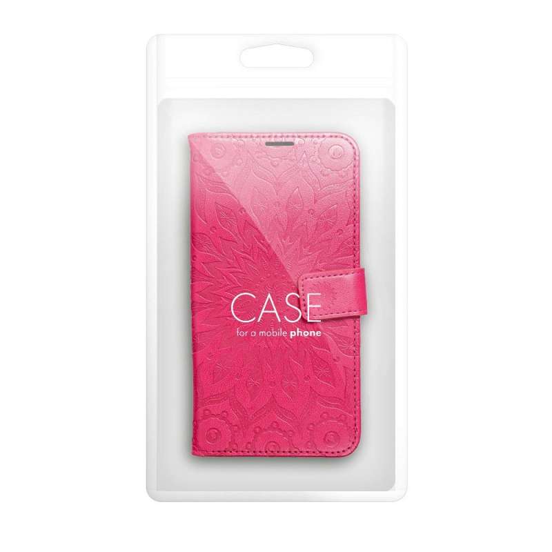 SPOTT-GR Mezzo Book Case - Θήκη για Samsung Galaxy A27 (Σχέδιο Flower) σε Βυσσινί Χρώμα