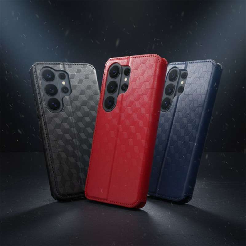 SPOTT-GR Cubic Book Cover - Θήκη για Samsung Galaxy A27 σε Μαύρο Χρώμα