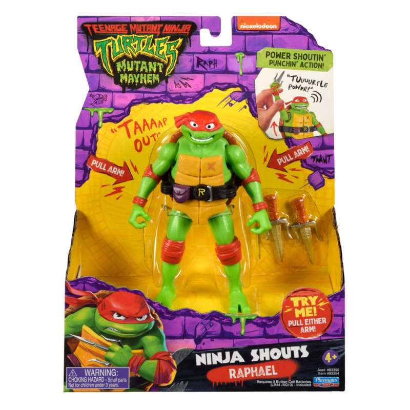 SPOTT-GR Teenage Mutant Ninja Turtles: Mutant Mayhem Ninja Shouts - Φιγούρα Δράσης Raphael Μεγέθους 14cm