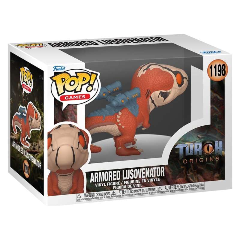 SPOTT-GR Turok POP! Games - Φιγούρα Βινυλίου Armored Lusovenator με Ύψος 9cm