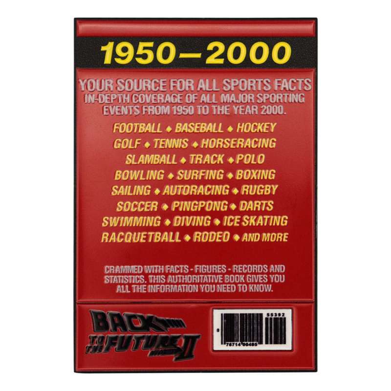 SPOTT-GR Back to the Future - Διακοσμητικό Πλακίδιο Sport Almanac Limited Edition