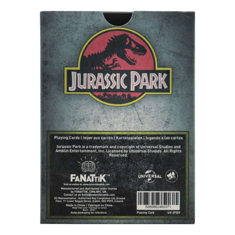SPOTT-GR Jurassic Park - Τράπουλα Display (Σετ 12 Τεμάχια)