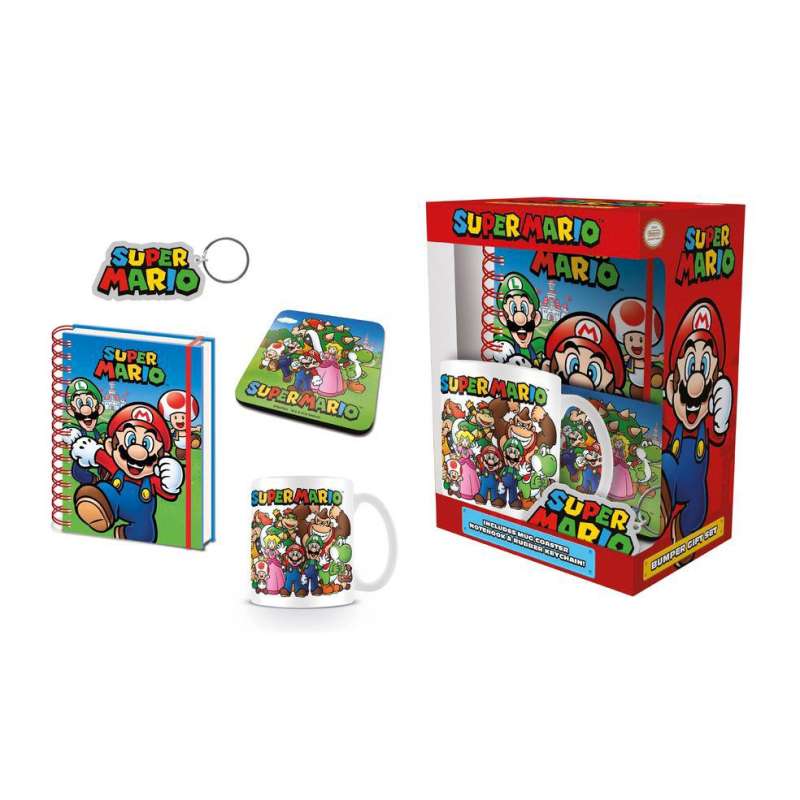 SPOTT-GR Super Mario - Premium Gift Box με Κούπα, Μπρελόκ, Σημειωματάριο και Σουβέρ