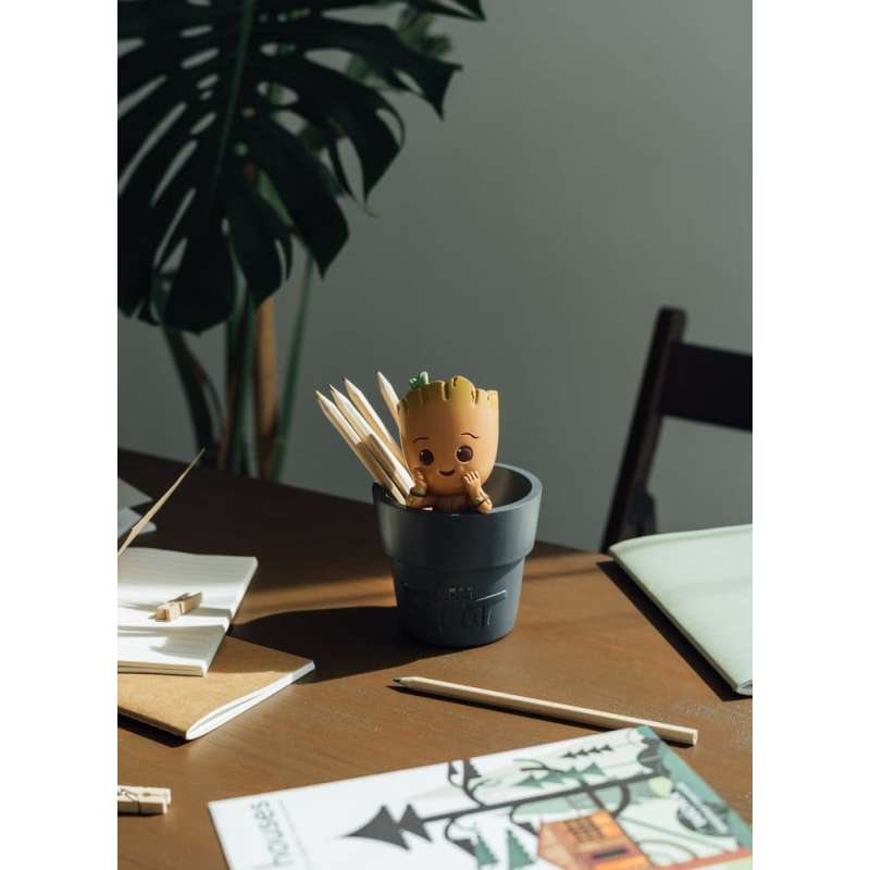 SPOTT-GR Marvel - Μολυβοθήκη Groot με Ύψος 16cm σε Γκρι Χρώμα
