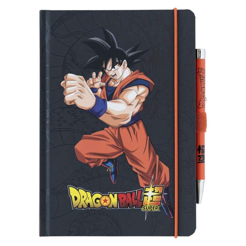 SPOTT-GR Dragon Ball Premium - Σημειωματάριο (Μεγέθους A5) Super Goku με Στυλό σε Μαύρο Χρώμα