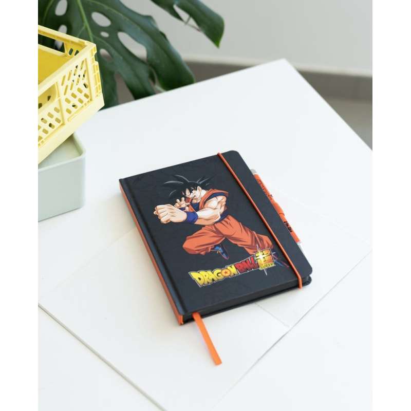 SPOTT-GR Dragon Ball Premium - Σημειωματάριο (Μεγέθους A5) Super Goku με Στυλό σε Μαύρο Χρώμα