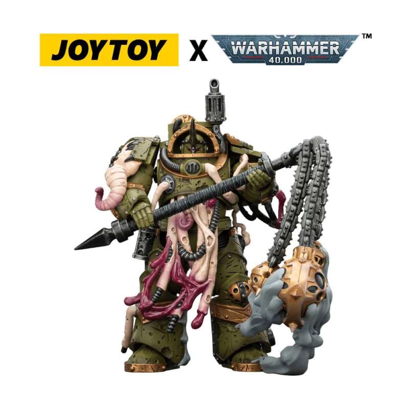 SPOTT-GR Warhammer 40,000 - Φιγούρα Δράσης Death Guard Blightlord Terminator 2 With Flail of Corruption με Ύψος 14cm