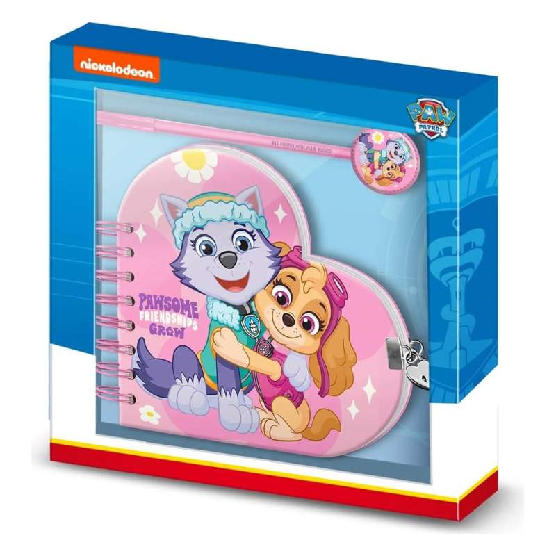 SPOTT-GR PAW Patrol - Σετ Δώρου Σημειωματάριο με Στυλό Pawsome Friendships Grow σε Ροζ Χρώμα