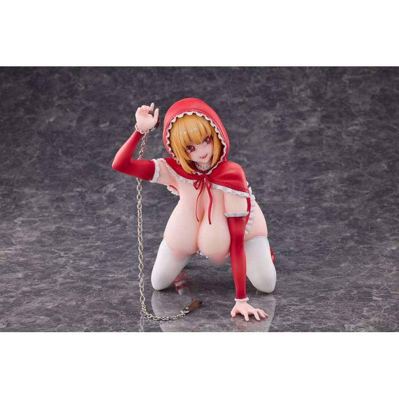 SPOTT-GR Original Character - Φιγούρα PVC (Αναλογία 1/5) Little Red Riding Hood And The Wolf Girl Little Red Riding Hood με Ύψος 21cm