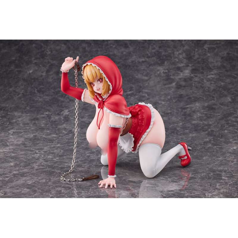 SPOTT-GR Original Character - Φιγούρα PVC (Αναλογία 1/5) Little Red Riding Hood And The Wolf Girl Little Red Riding Hood με Ύψος 21cm