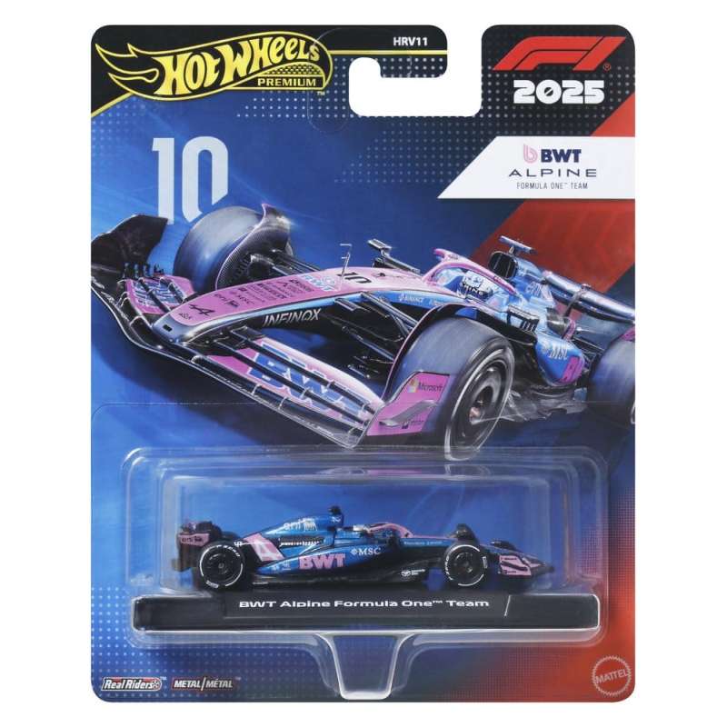 SPOTT-GR Formula 1 Hot Wheels Premium - Die-Cast Συλλεκτικό Όχημα (Αναλογία 1/64) Team Alpine: Driver 1