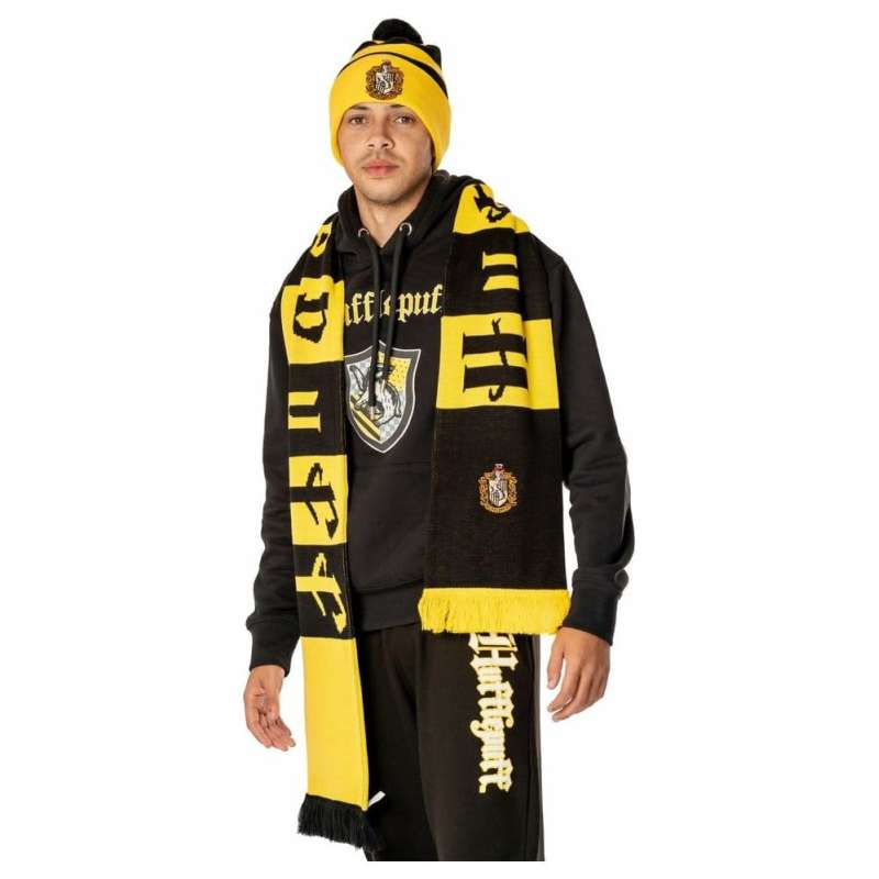 SPOTT-GR Harry Potter - Κασκόλ Hufflepuff (Large) σε Κίτρινο / Μαύρο Χρώμα