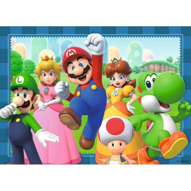 SPOTT-GR Super Mario - Πολυσυσκευασία Παζλ (4-Pack) Time For Mario! (4 x 100 Κομμάτια)