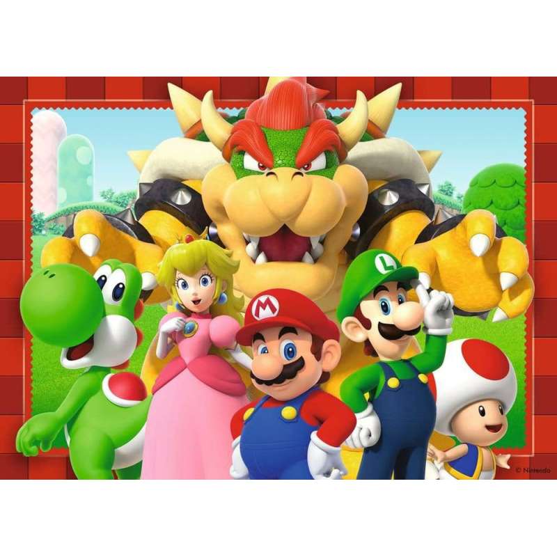 SPOTT-GR Super Mario - Πολυσυσκευασία Παζλ (4-Pack) Time For Mario! (4 x 100 Κομμάτια)