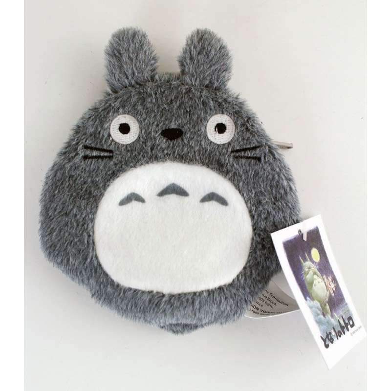 SPOTT-GR My Neighbor Totoro - Λούτρινο Πορτοφολάκι Totoro Μεγέθους 12cm σε Γκρι Χρώμα