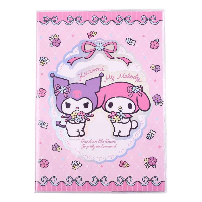SPOTT-GR Sanrio - Σημειωματάριο Kuromi & My Melody Pastel Flower Holographic Checkered σε Ροζ Χρώμα