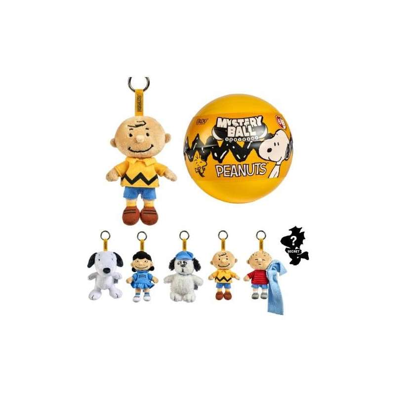SPOTT-GR Peanuts - Λούτρινα Μπρελόκ Residents Capsule Display (Σετ 6 Τεμάχια)