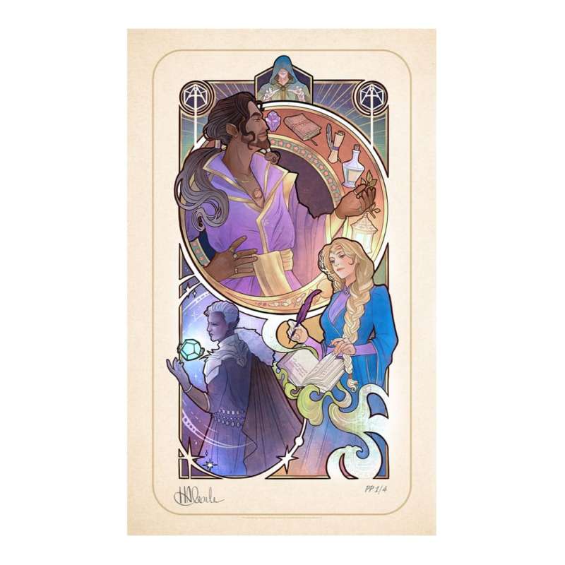 SPOTT-GR Critical Role Art Print Matthew Mercer: 10th Anniversary Art Nouveau Illustrations 46 x 28cm - Χωρίς Πλαίσιο