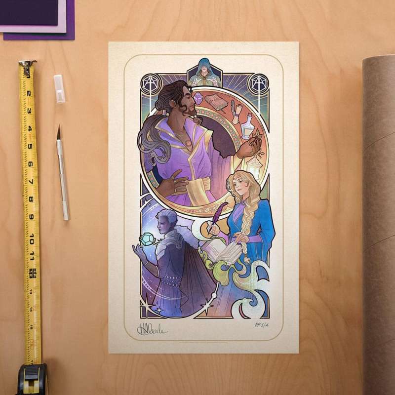 SPOTT-GR Critical Role Art Print Matthew Mercer: 10th Anniversary Art Nouveau Illustrations 46 x 28cm - Χωρίς Πλαίσιο