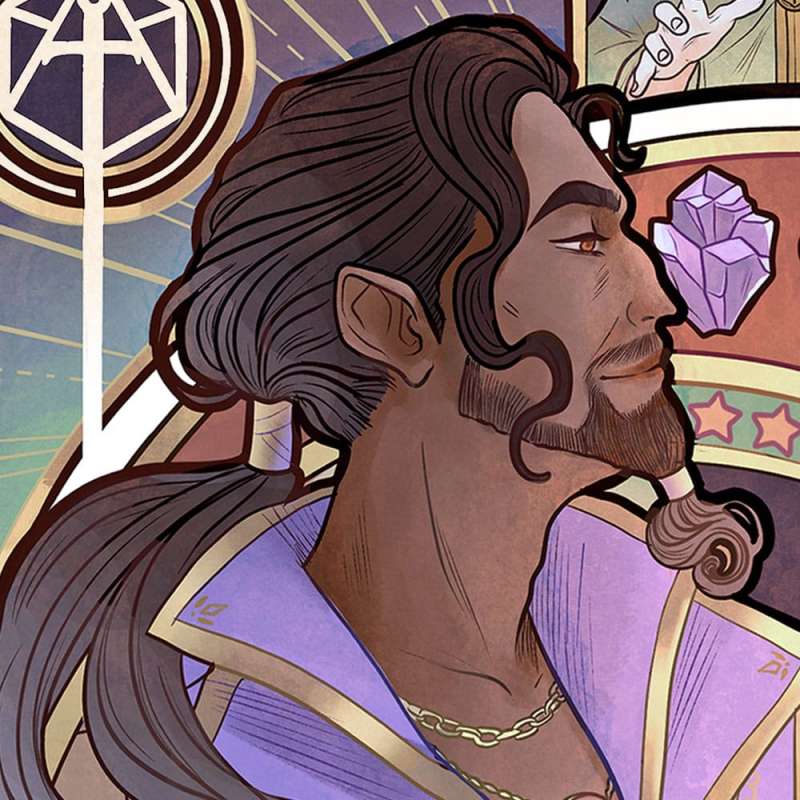 SPOTT-GR Critical Role Art Print Matthew Mercer: 10th Anniversary Art Nouveau Illustrations 46 x 28cm - Χωρίς Πλαίσιο