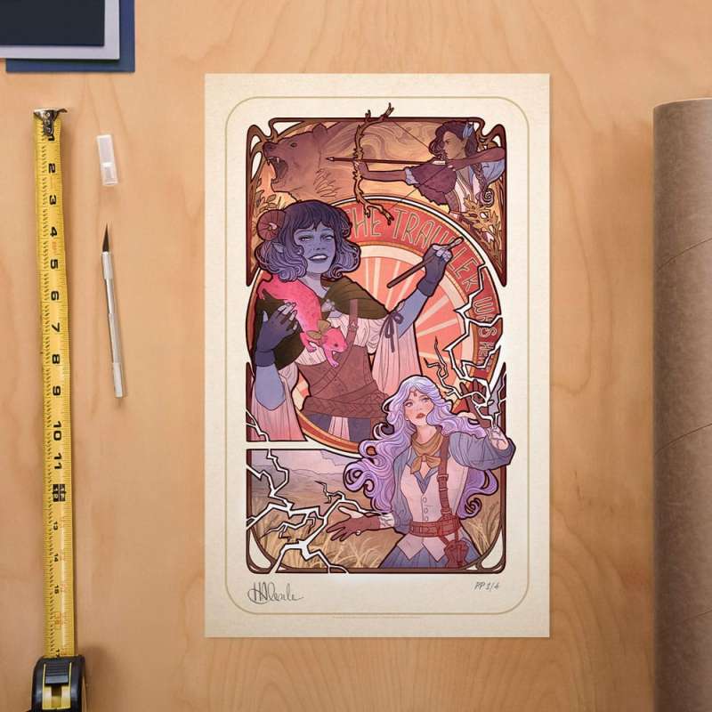 SPOTT-GR Critical Role Art Print Laura Bailey: 10th Anniversary Art Nouveau Illustrations 46 x 28cm - Χωρίς Πλαίσιο