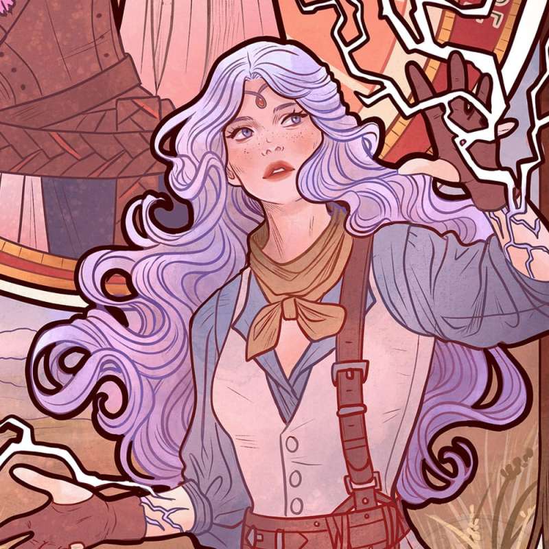 SPOTT-GR Critical Role Art Print Laura Bailey: 10th Anniversary Art Nouveau Illustrations 46 x 28cm - Χωρίς Πλαίσιο