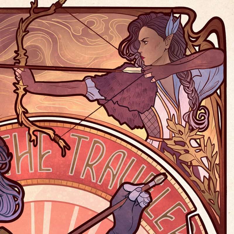 SPOTT-GR Critical Role Art Print Laura Bailey: 10th Anniversary Art Nouveau Illustrations 46 x 28cm - Χωρίς Πλαίσιο